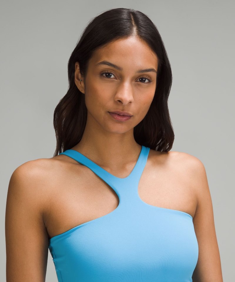 Lululemon Bend This V and Racer Bra *Light Support, A-C Cups Kayak Blue Light Online Outlet Sale