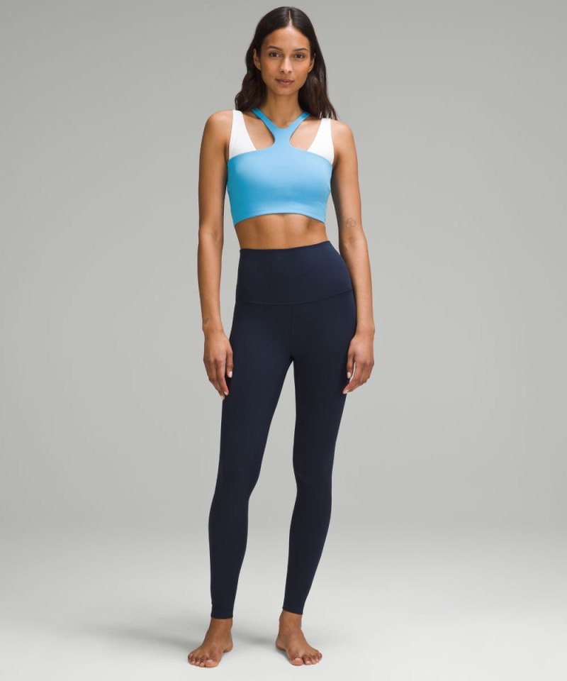 Lululemon Bend This V and Racer Bra *Light Support, A-C Cups Kayak Blue Light Online Outlet Sale