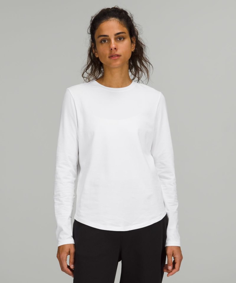 Lululemon Love Long-Sleeve Shirt White Online Outlet Sale