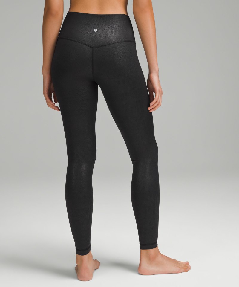 Lululemon lululemon Align™ Ribbed High-Rise Pant 28" *Shine Black Online Outlet Sale