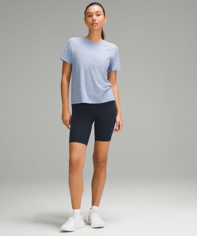 Lululemon License to Train Classic-Fit T-Shirt Heathered Oasis Blue Online Outlet Sale