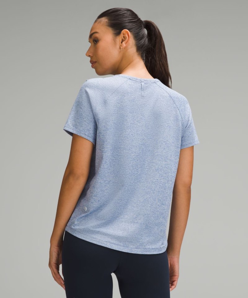Lululemon License to Train Classic-Fit T-Shirt Heathered Oasis Blue Online Outlet Sale