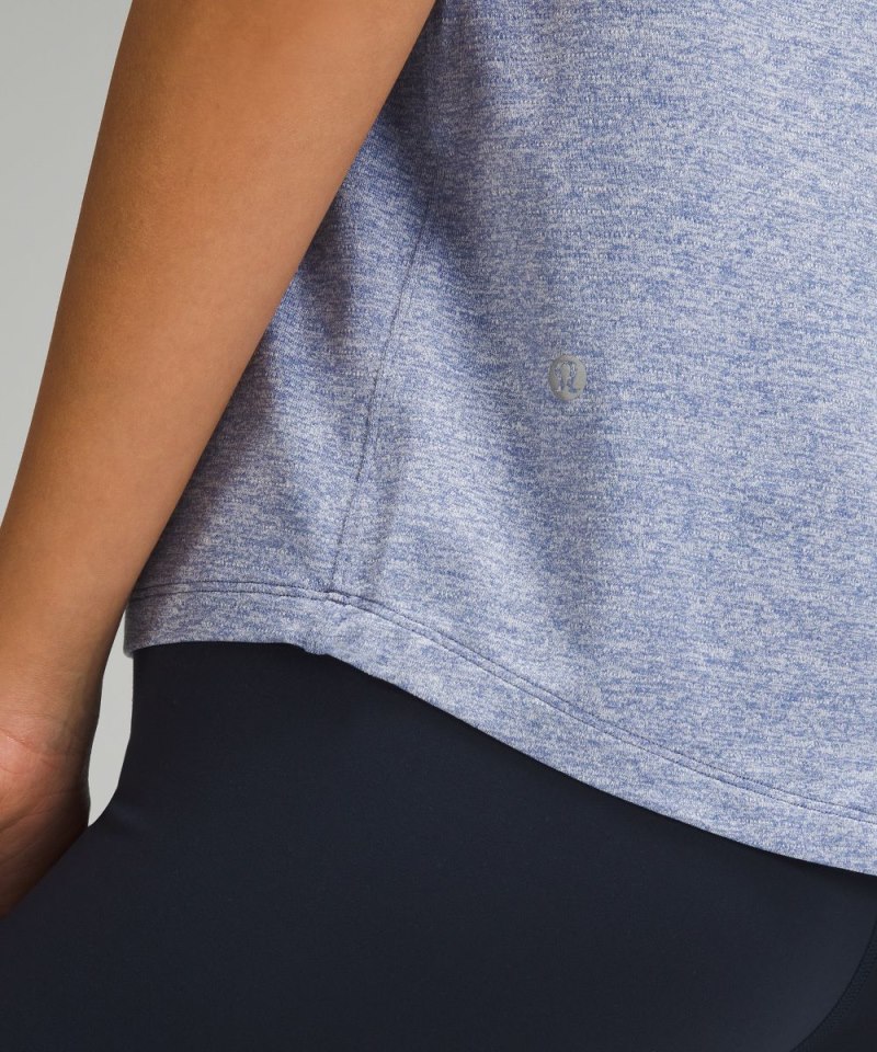 Lululemon License to Train Classic-Fit T-Shirt Heathered Oasis Blue Online Outlet Sale