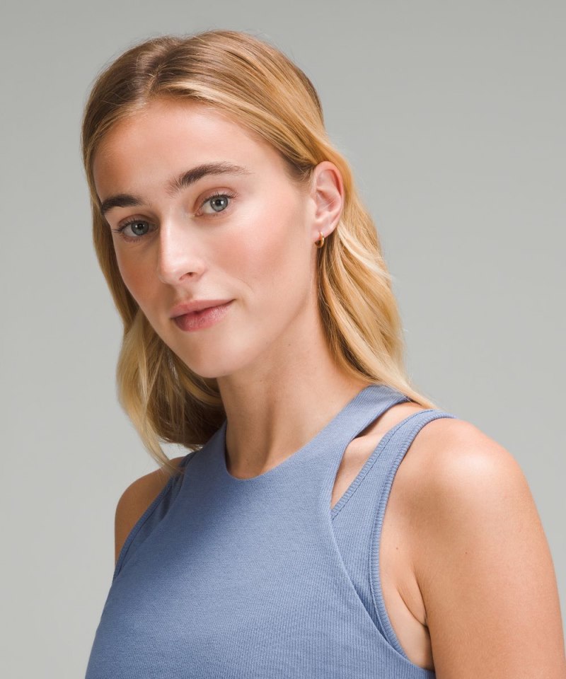Lululemon Ribbed Cotton Modal Cut-Out Dress Oasis Blue Online Outlet Sale