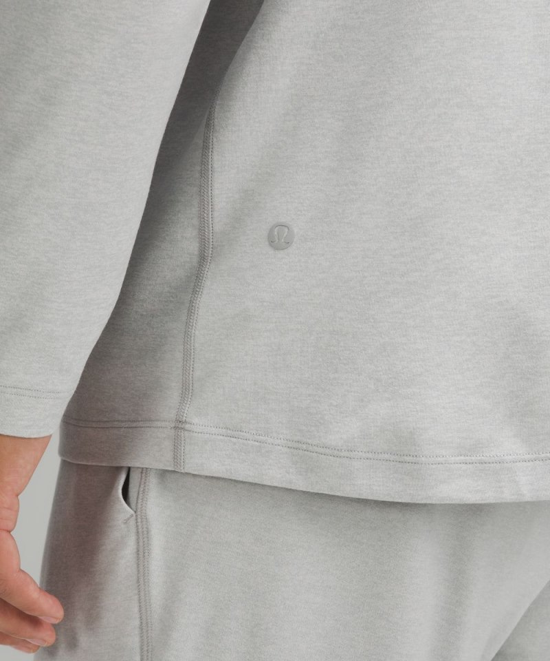 Lululemon Soft Jersey Half Zip Heathered Vapor / Heathered Silver Drop Online Outlet Sale