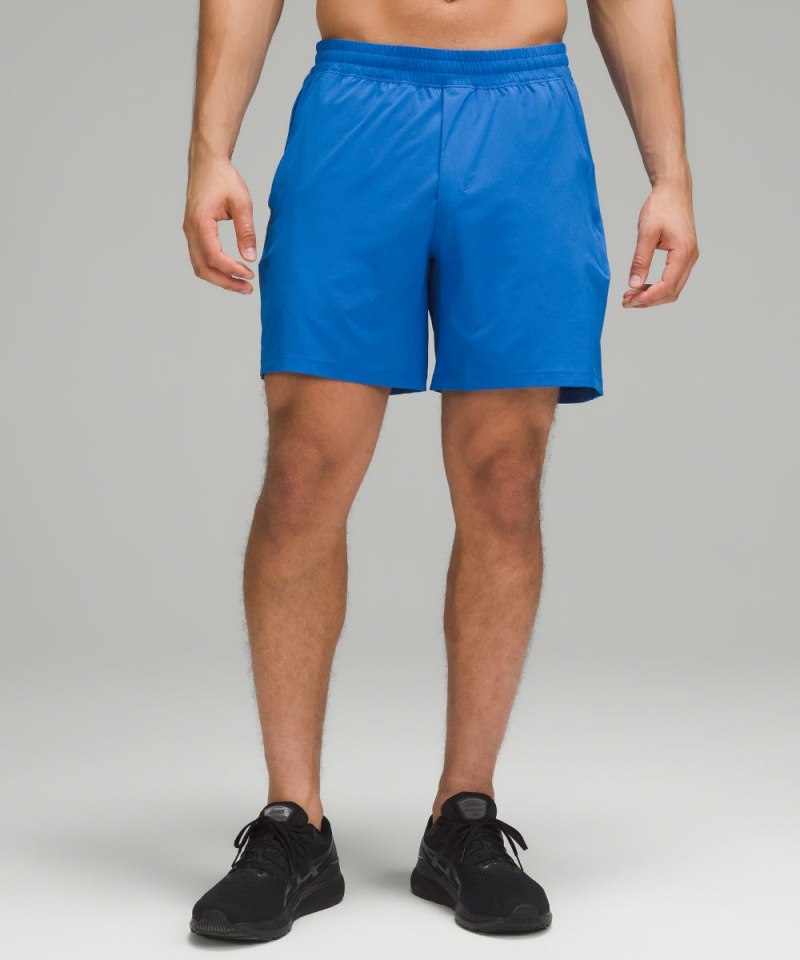 Lululemon Pace Breaker Linerless Short 7" Blazer Blue Tone Online Outlet Sale
