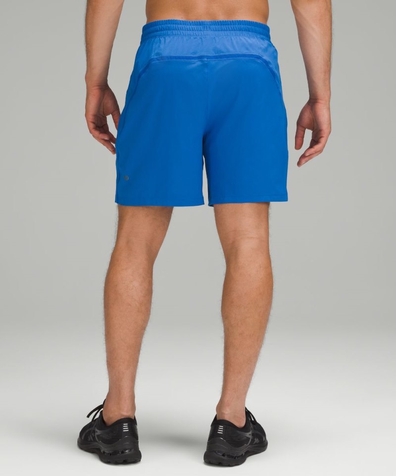 Lululemon Pace Breaker Linerless Short 7" Blazer Blue Tone Online Outlet Sale