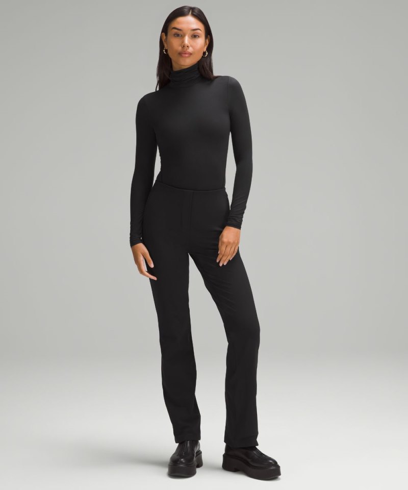 Lululemon Wundermost Ultra-Soft Nulu Turtleneck Bodysuit Black Online Outlet Sale