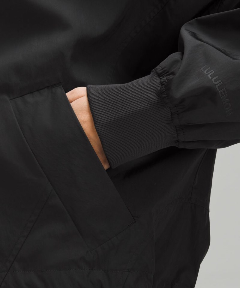 Lululemon Lightweight Hem-Cinch Bomber Jacket Black Online Outlet Sale