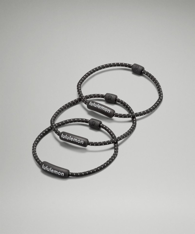 Lululemon Silicone Hair Ties *3 Pack Black Online Outlet Sale