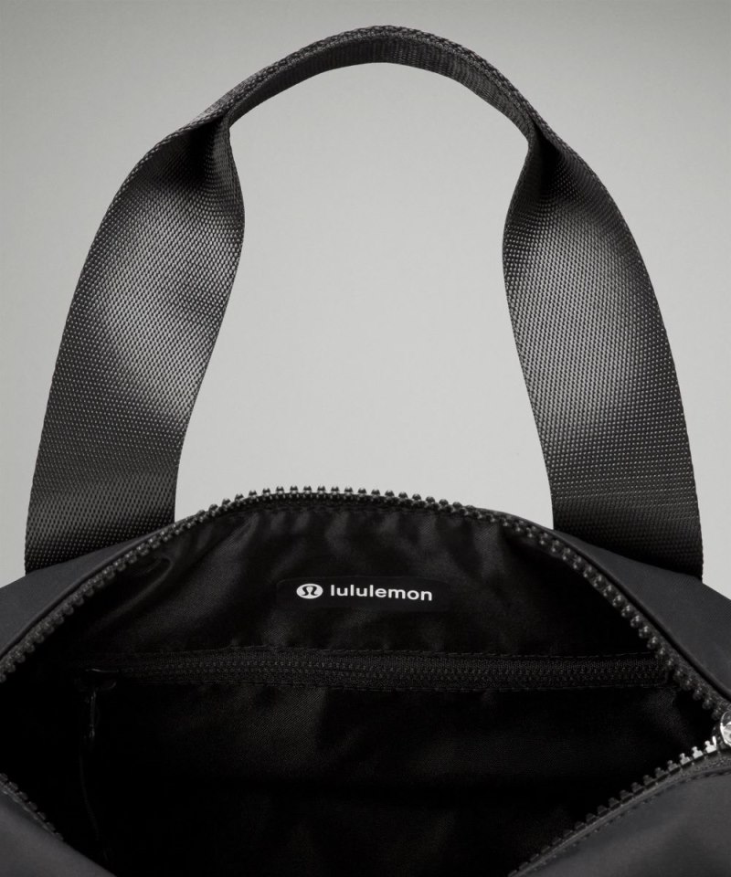 Lululemon Knit Nylon Mini Barrel Duffle Bag 5L Black Online Outlet Sale