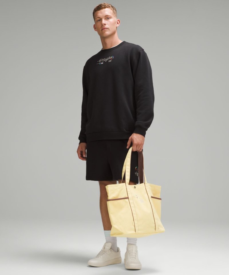 Lululemon Daily Multi-Pocket Tote Bag 20L *Pride Swirl Yellow / Spanish Oak Online Outlet Sale