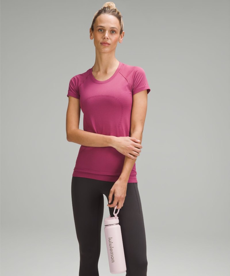 Lululemon Back to Life Sport Bottle 24oz *Straw Lid Pink Glow Online Outlet Sale