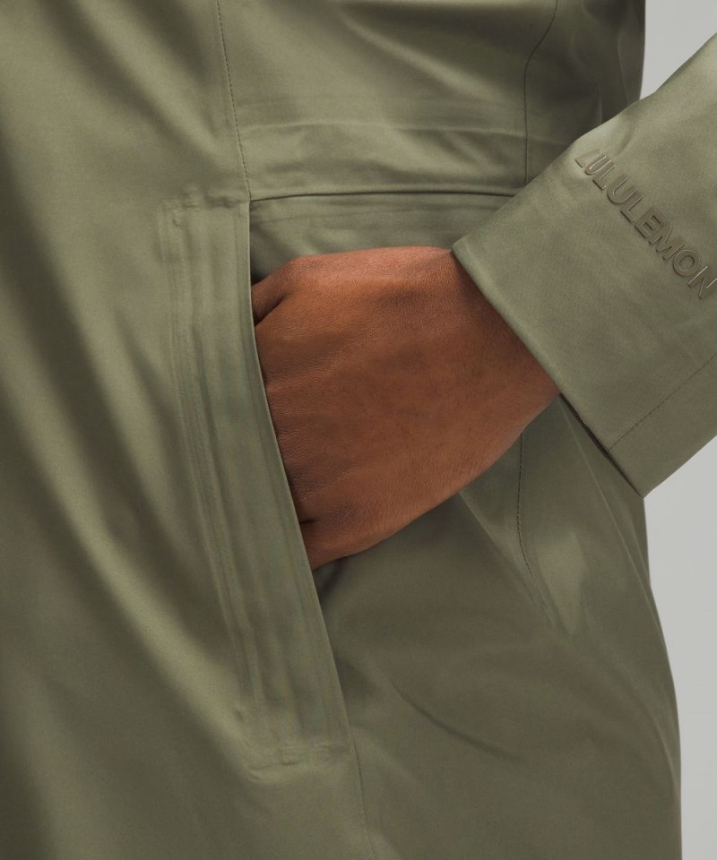 Lululemon Rain Rebel Jacket Medium Olive Online Outlet Sale