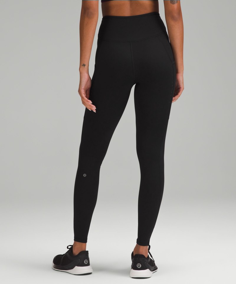 Lululemon Fast and Free High-Rise Thermal Tight 28" *Pockets Black Online Outlet Sale