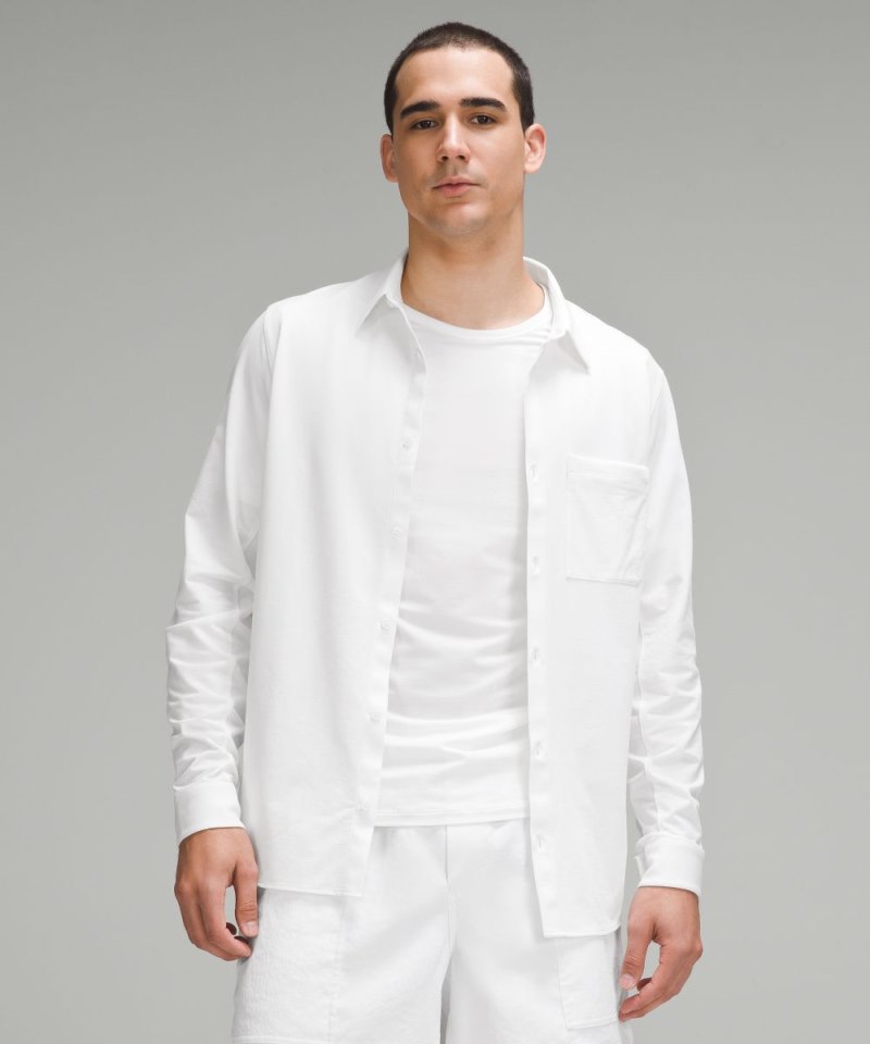 Lululemon Commission Long-Sleeve Shirt White Online Outlet Sale