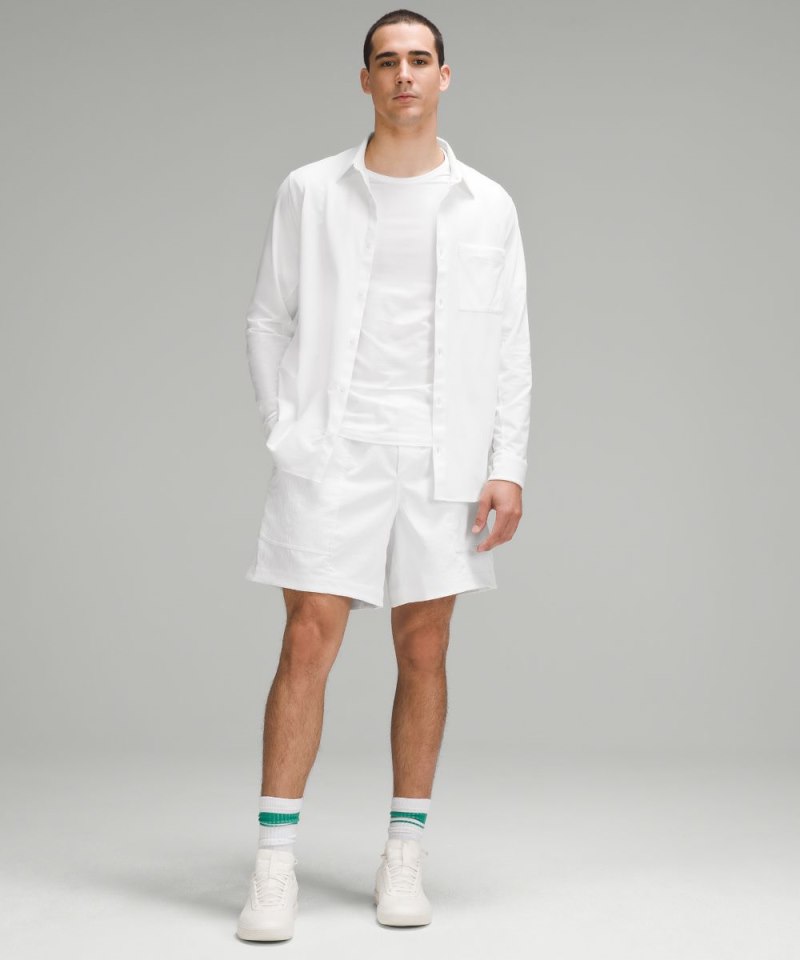 Lululemon Commission Long-Sleeve Shirt White Online Outlet Sale