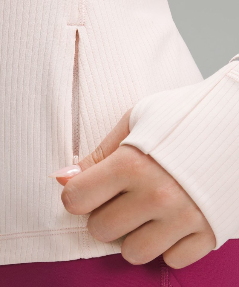 Lululemon It's Rulu Run Ribbed Long-Sleeve Shirt Strawberry Milkshake Online Outlet Sale