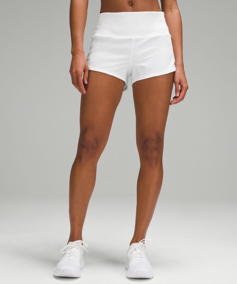 Lululemon Speed Up High-Rise Lined Short 2.5" White Online Outlet Sale