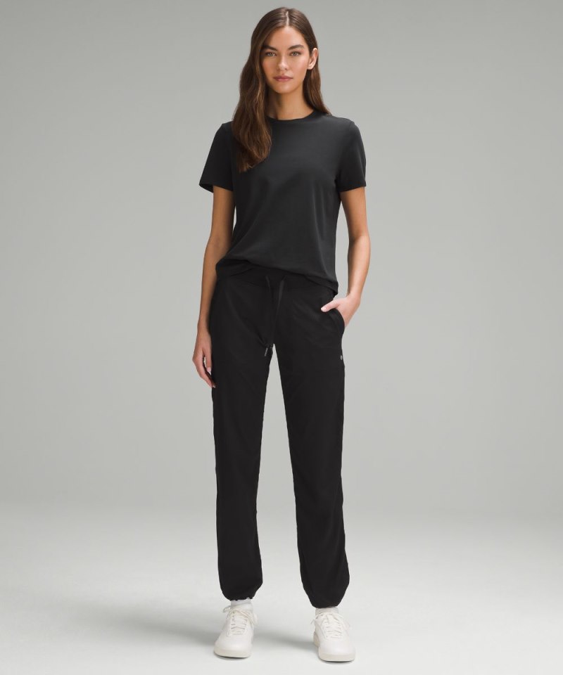 Lululemon Love Curved-Hem Crewneck T-Shirt Black Online Outlet Sale
