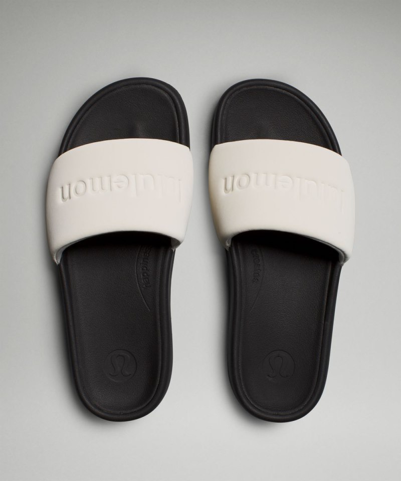 Lululemon restfeel Women's Slide *Graphic Light Ivory / Black / Light Ivory Online Outlet Sale