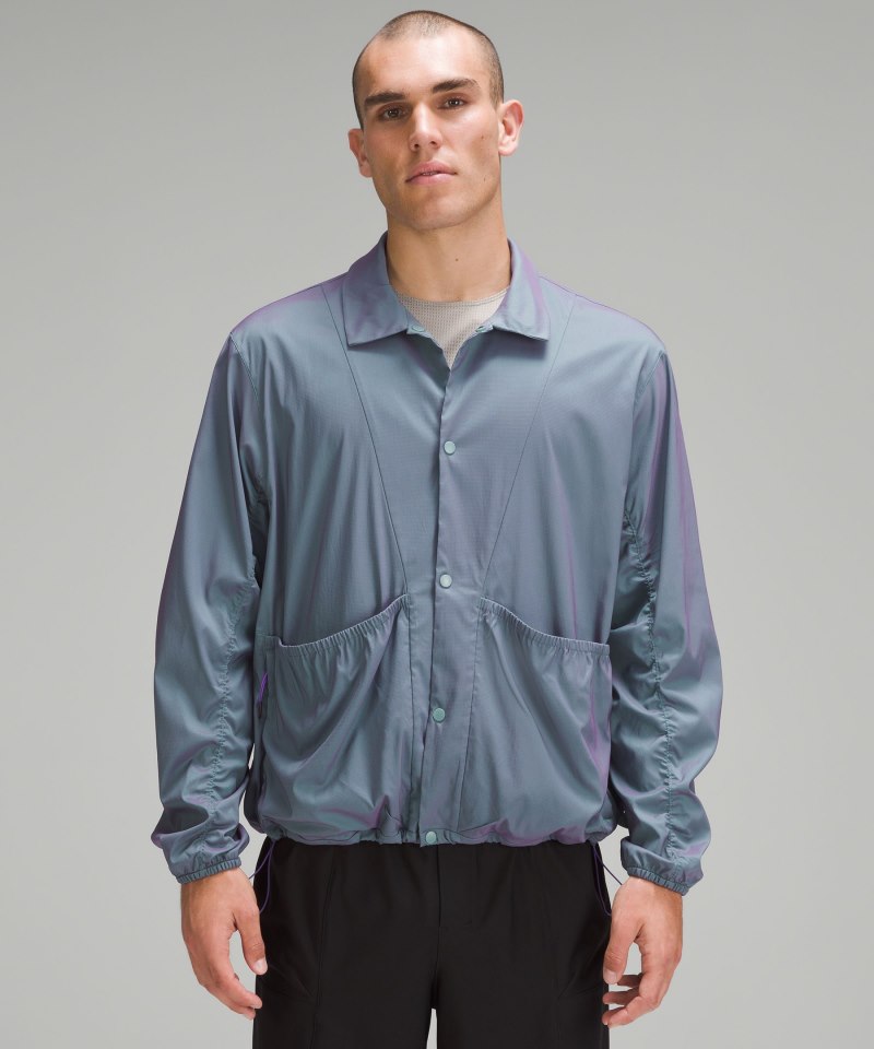 Lululemon lululemon lab Lightweight Ripstop Jacket Tidewater Teal / Power Purple Online Outlet Sale