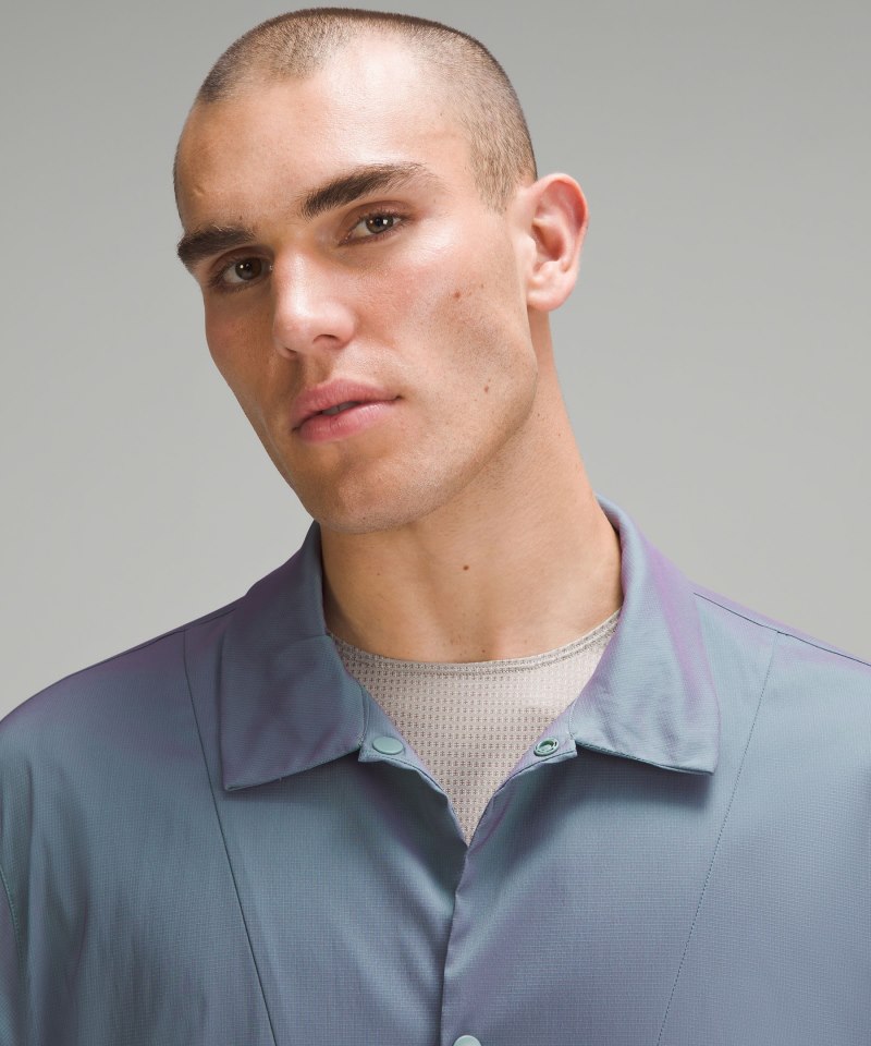 Lululemon lululemon lab Lightweight Ripstop Jacket Tidewater Teal / Power Purple Online Outlet Sale