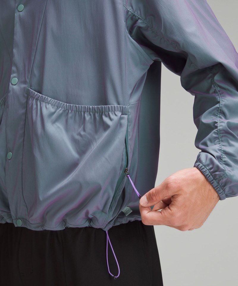 Lululemon lululemon lab Lightweight Ripstop Jacket Tidewater Teal / Power Purple Online Outlet Sale