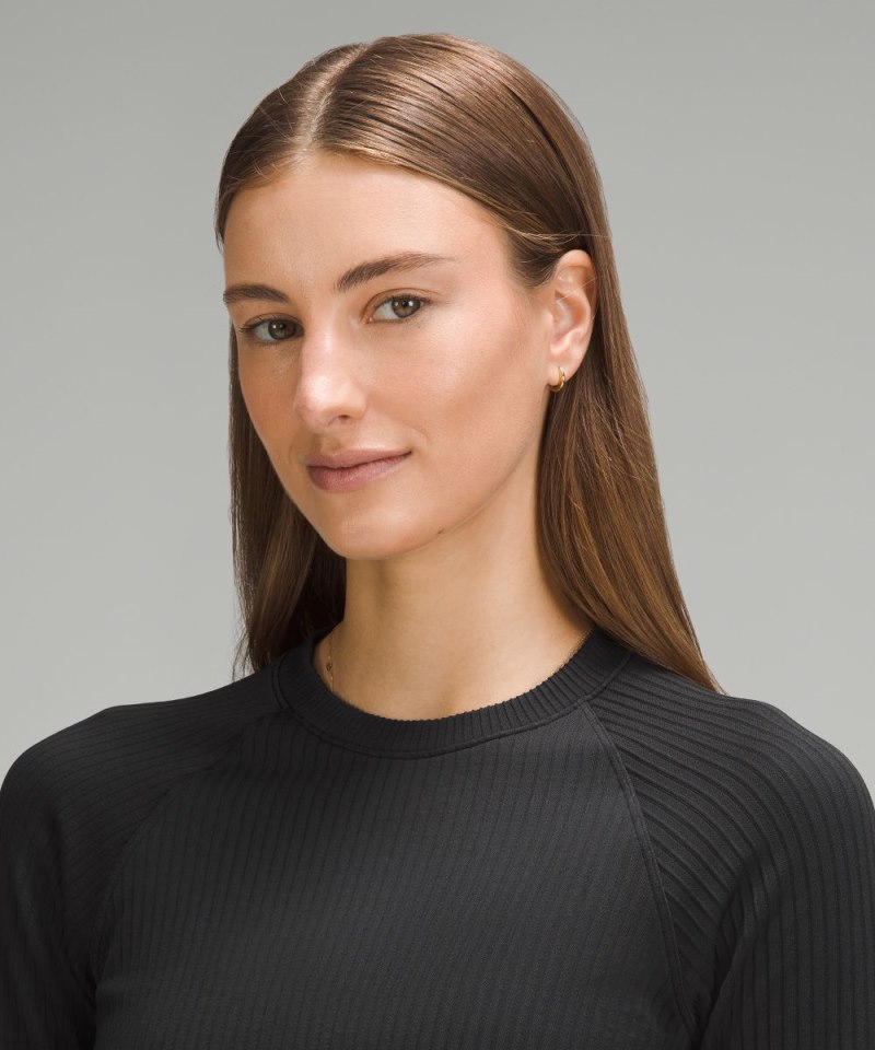 Lululemon Rest Less Pullover Colour Rib Black / Black Online Outlet Sale