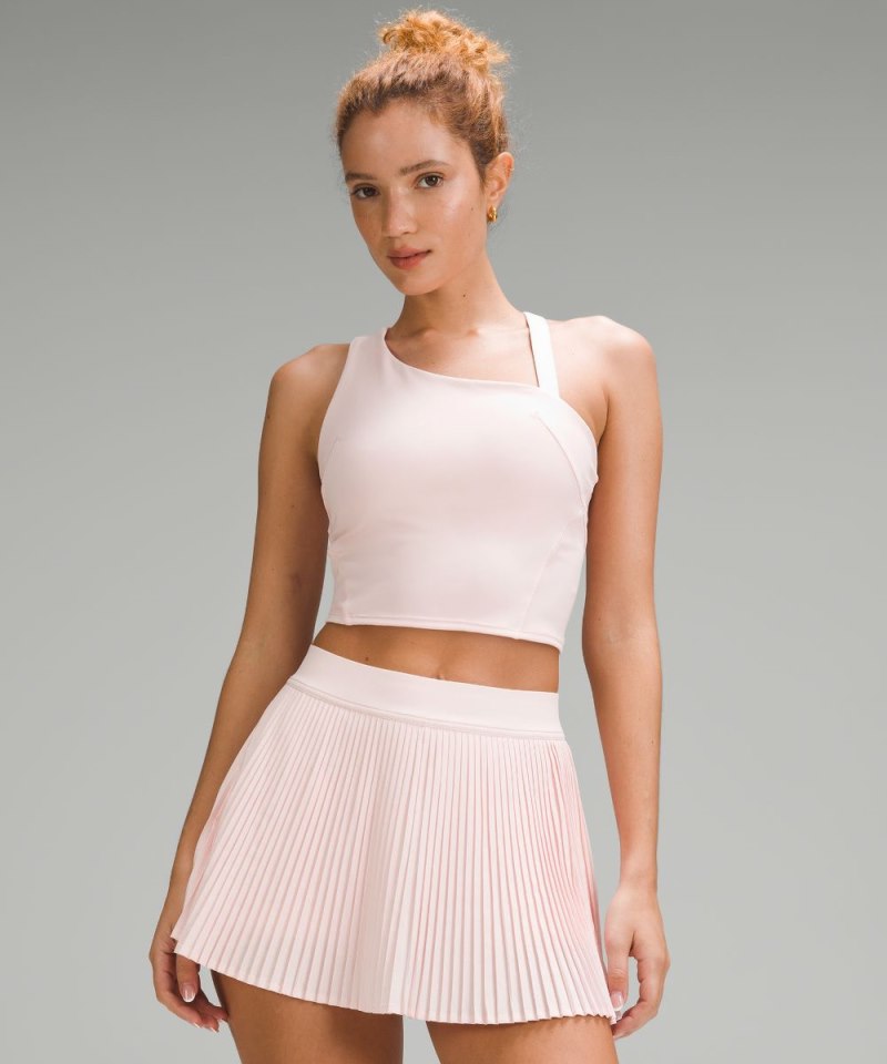 Lululemon Everlux Asymmetrical Tennis Tank Top Strawberry Milkshake Online Outlet Sale