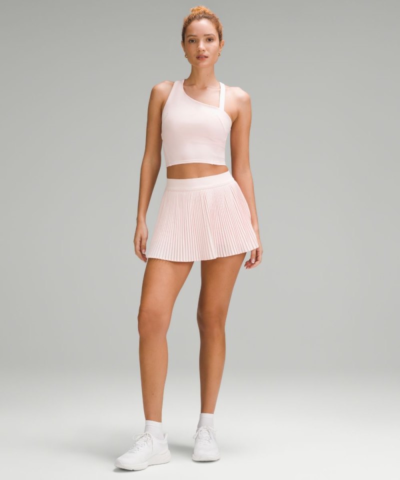 Lululemon Everlux Asymmetrical Tennis Tank Top Strawberry Milkshake Online Outlet Sale