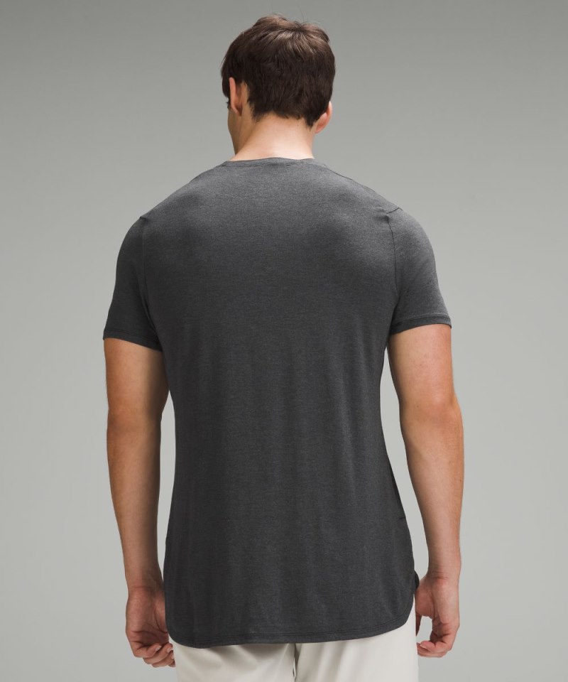 Lululemon Balancer Short-Sleeve Shirt Heathered Black Online Outlet Sale