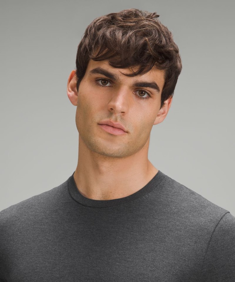 Lululemon Balancer Short-Sleeve Shirt Heathered Black Online Outlet Sale