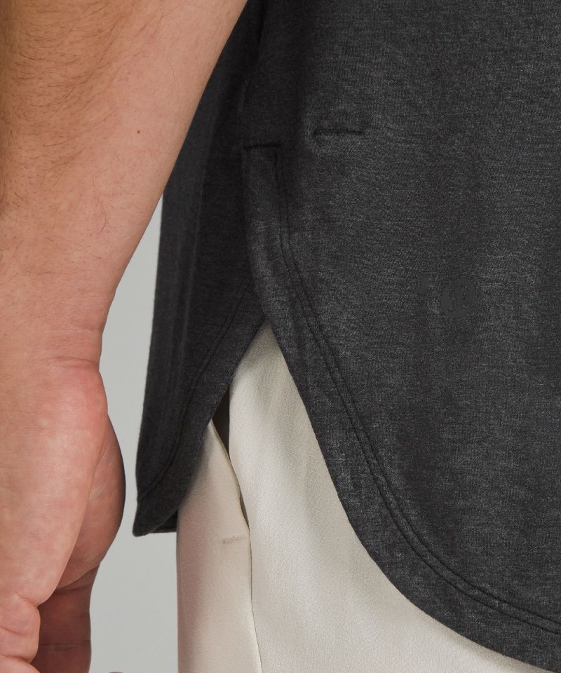 Lululemon Balancer Short-Sleeve Shirt Heathered Black Online Outlet Sale