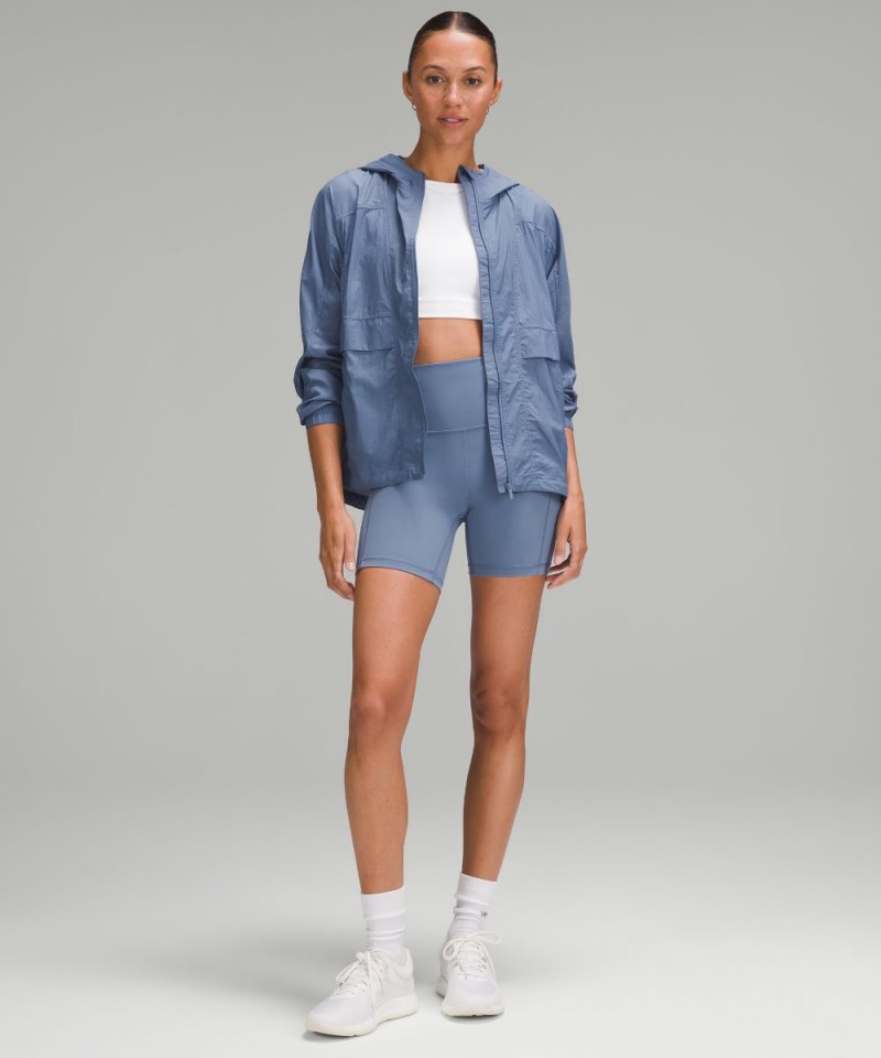 Lululemon Hood Lite Jacket Oasis Blue Online Outlet Sale