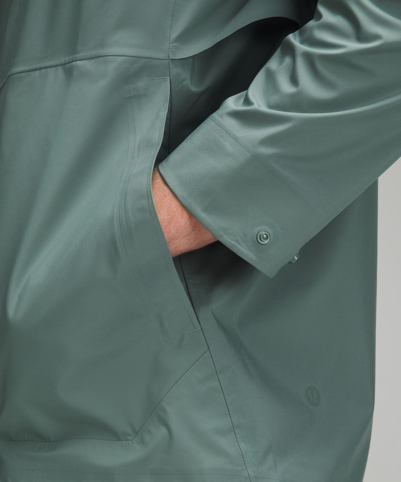 Lululemon Waterproof Full-Zip Rain Jacket Medium Forest Online Outlet Sale