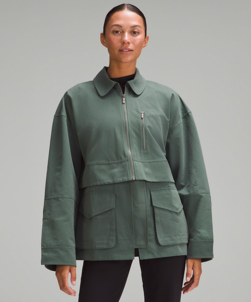 Lululemon Glyde 2-in-1 Adaptable Jacket Dark Forest Online Outlet Sale