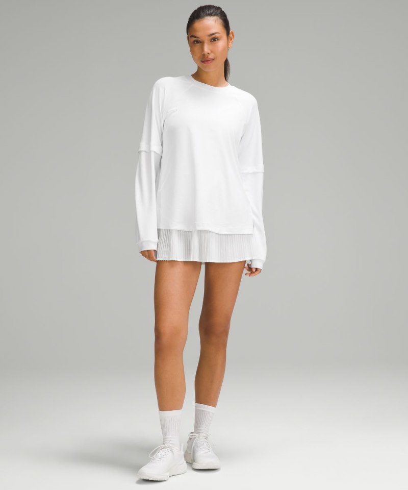 Lululemon Layered Long-Sleeve T-Shirt White Online Outlet Sale