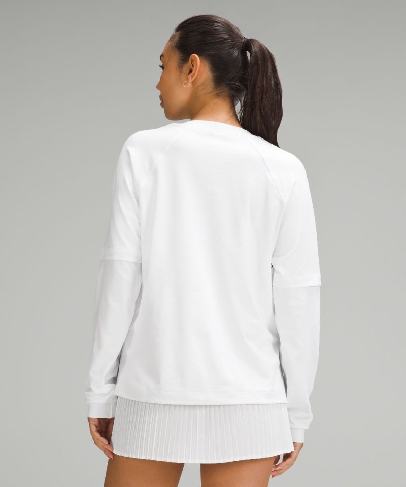 Lululemon Layered Long-Sleeve T-Shirt White Online Outlet Sale