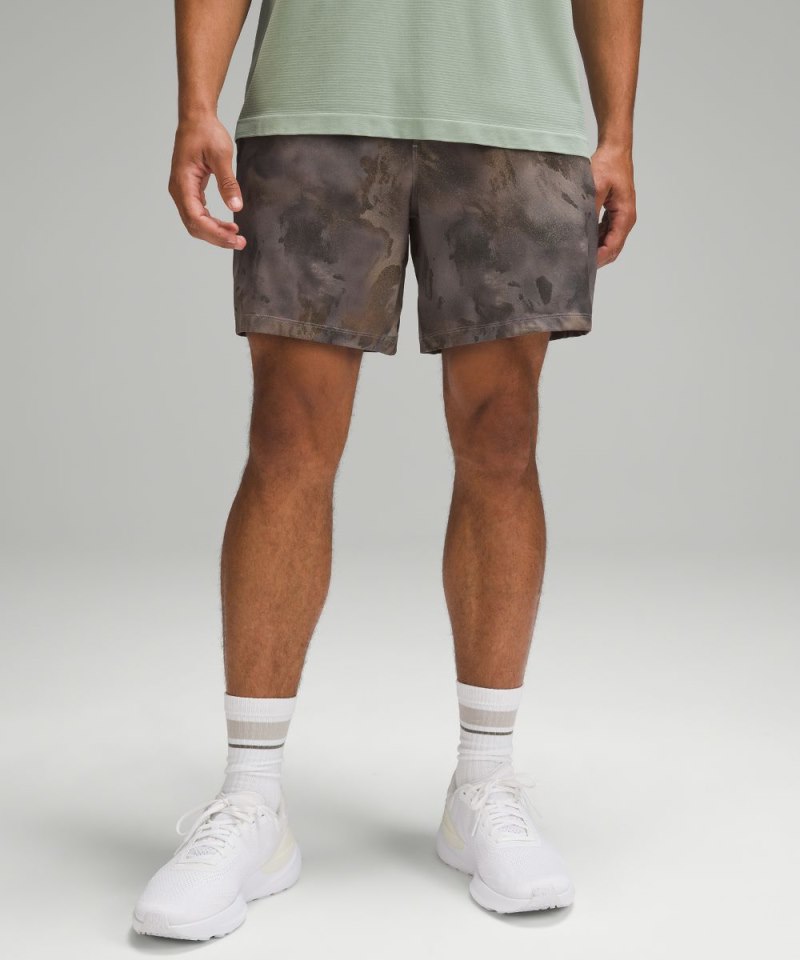 Lululemon Pace Breaker Lined Short 7" Hazy Afterglow Black Multi Online Outlet Sale