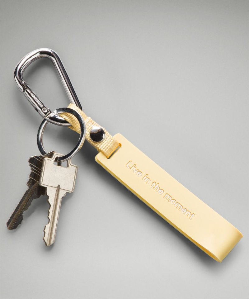 Lululemon Silicone Keychain Swirl Yellow / Wisp Yellow Online Outlet Sale