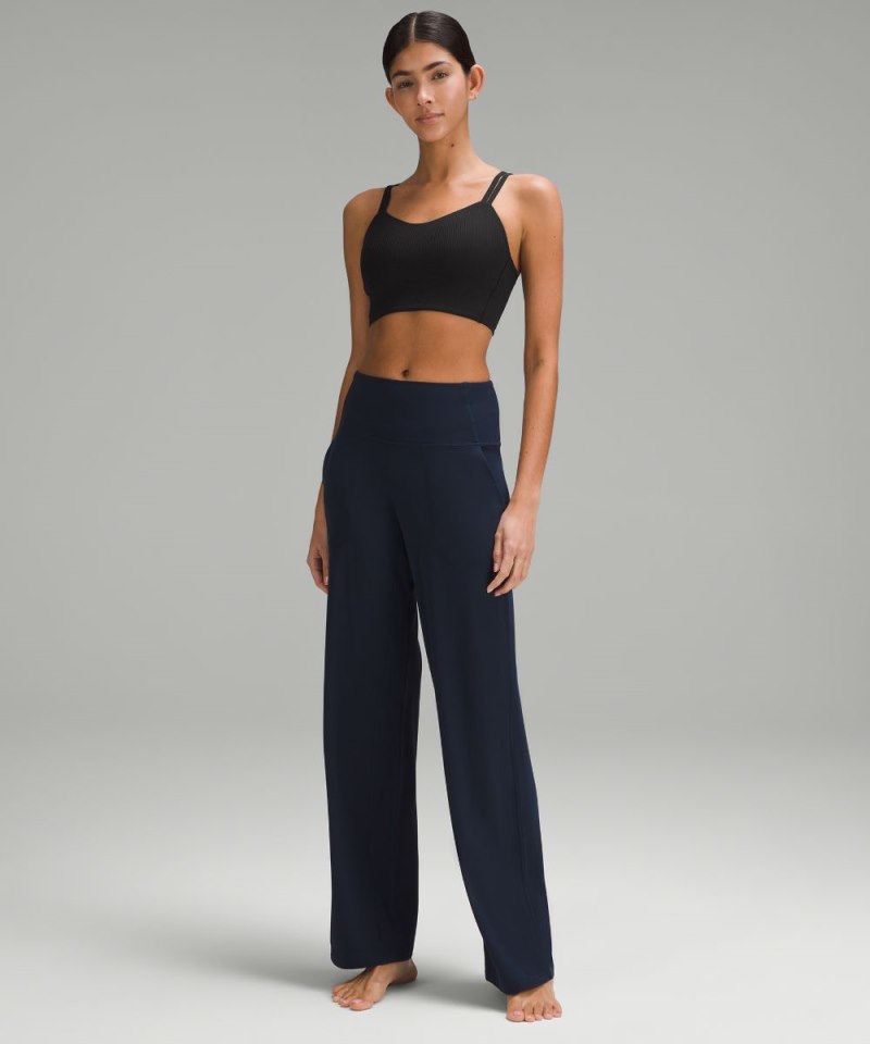 Lululemon Like a Cloud Ribbed Longline Bra *Light Support, B / C Cup Black Online Outlet Sale