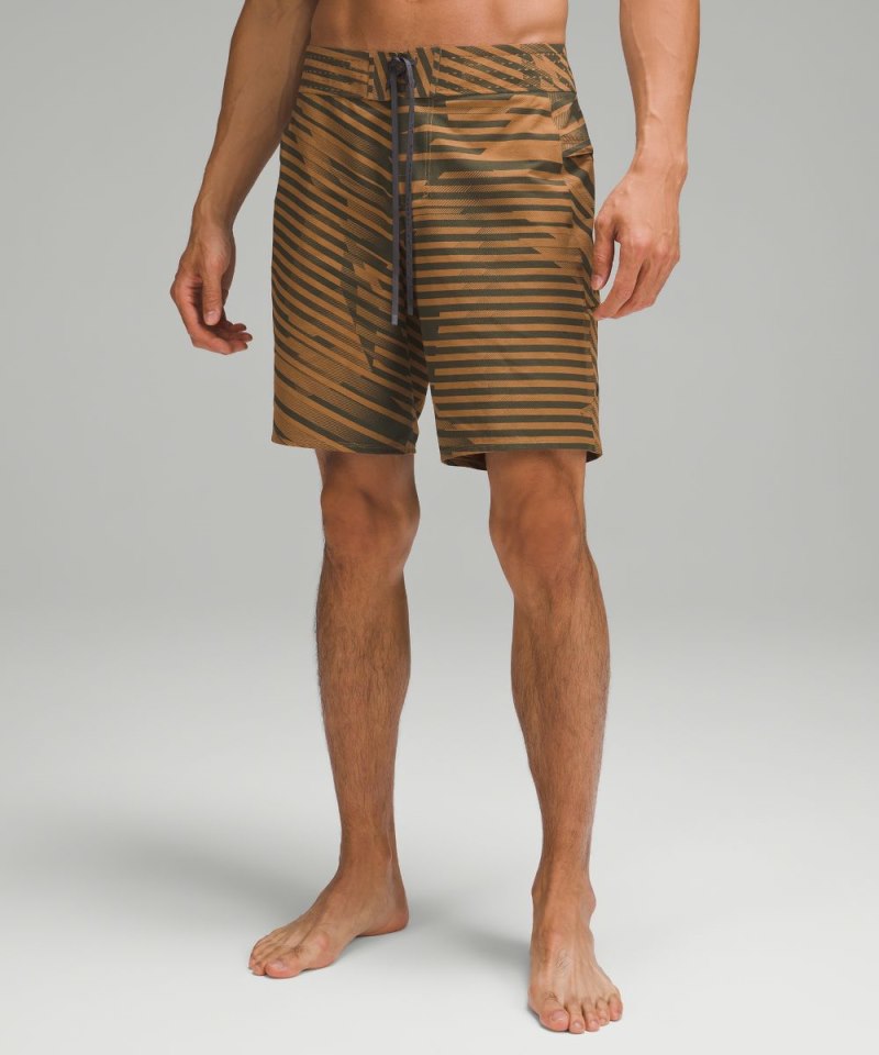 Lululemon Current State Board Short 9" Exurbia Print Bold Beige Tidal Teal Online Outlet Sale