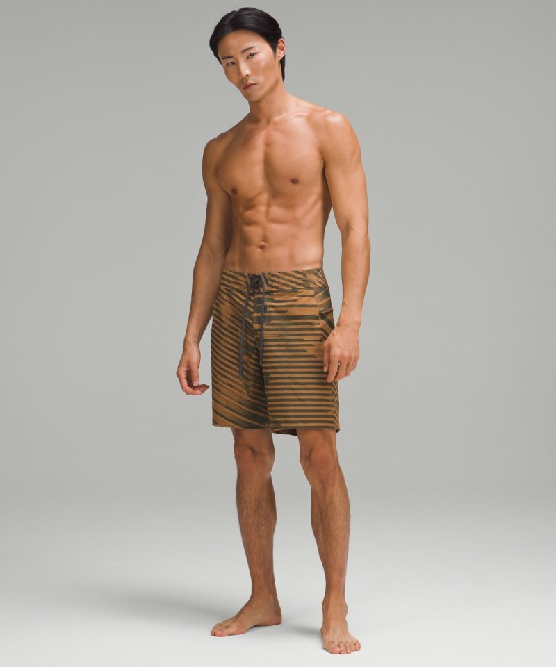 Lululemon Current State Board Short 9" Exurbia Print Bold Beige Tidal Teal Online Outlet Sale