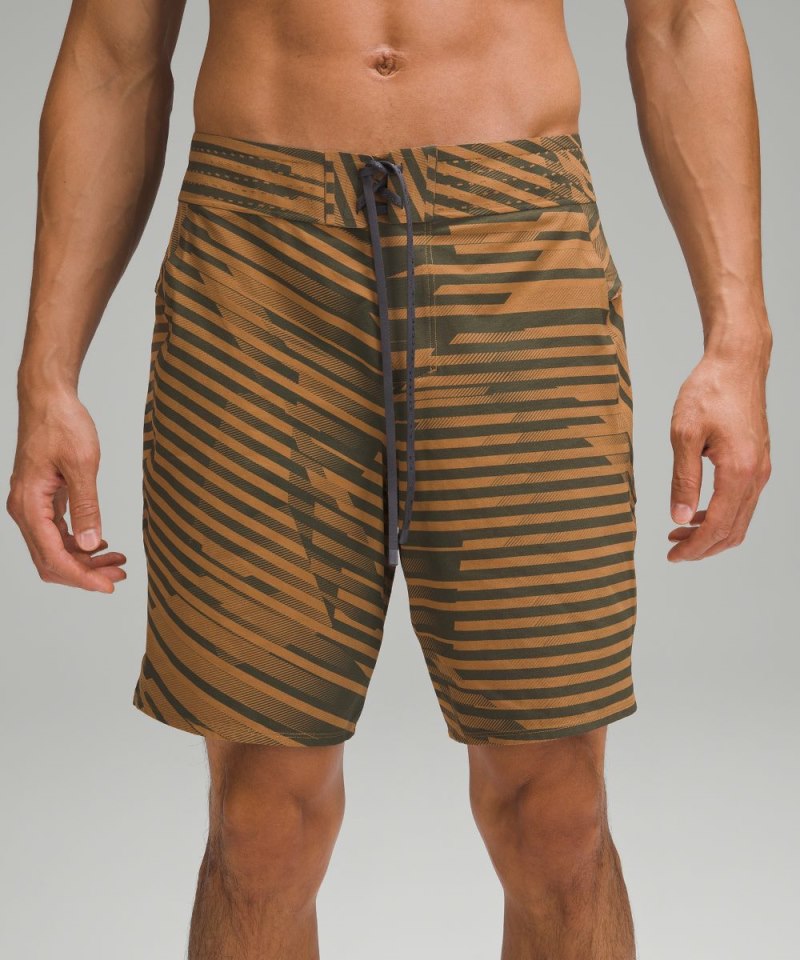 Lululemon Current State Board Short 9" Exurbia Print Bold Beige Tidal Teal Online Outlet Sale