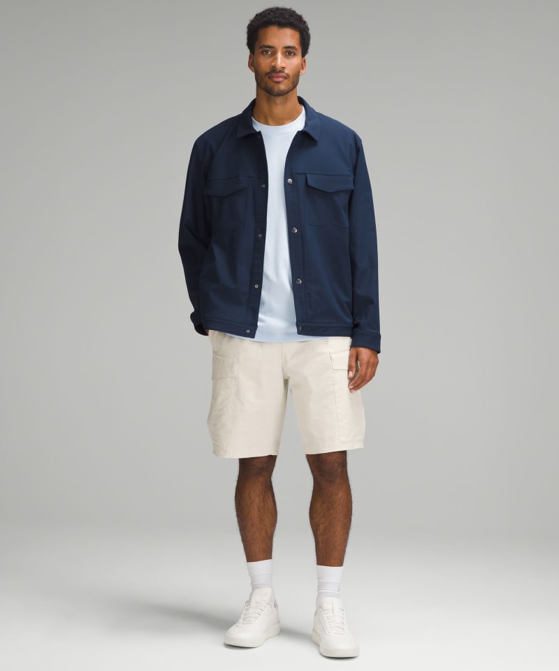 Lululemon Stretch Cotton VersaTwill Cargo Pocket Short 10" Bone Online Outlet Sale