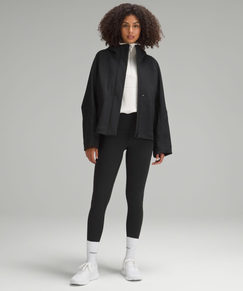 Lululemon RepelShell Cinch-Back Rain Jacket Black Online Outlet Sale