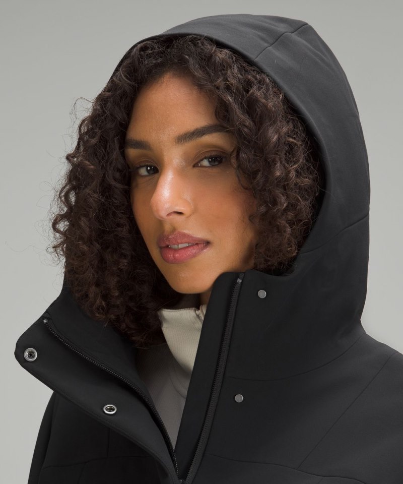 Lululemon RepelShell Cinch-Back Rain Jacket Black Online Outlet Sale