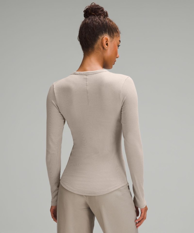 Lululemon Hold Tight Long-Sleeve Shirt Riverstone Online Outlet Sale