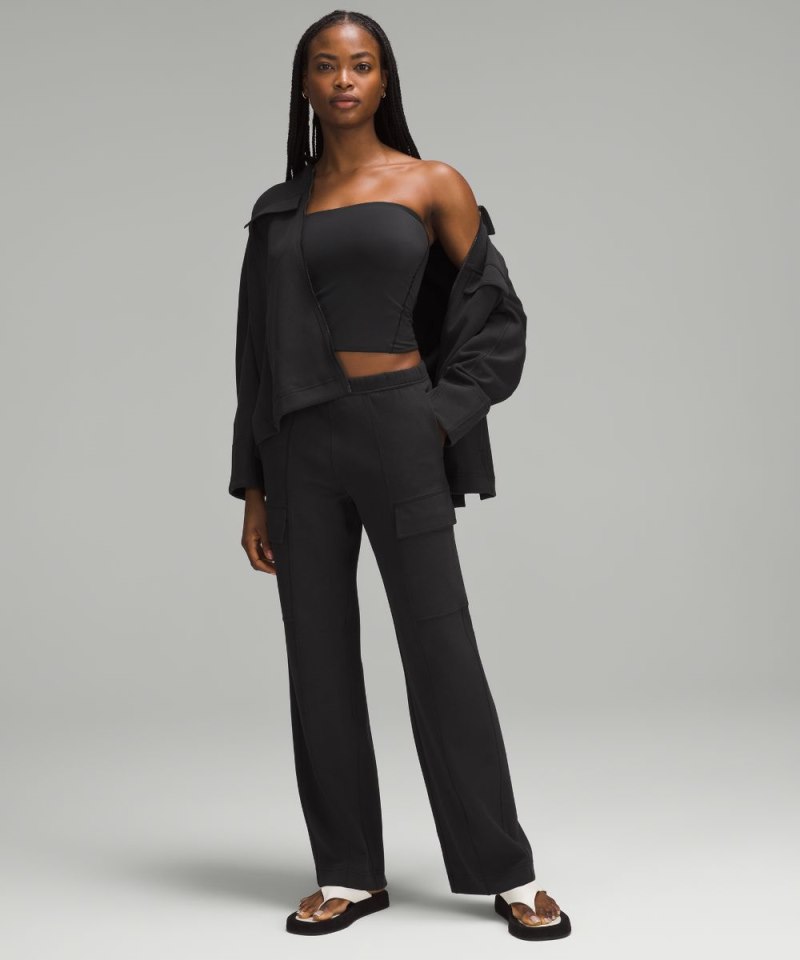 Lululemon Wundermost Ultra-Soft Nulu Tube Top Black Online Outlet Sale
